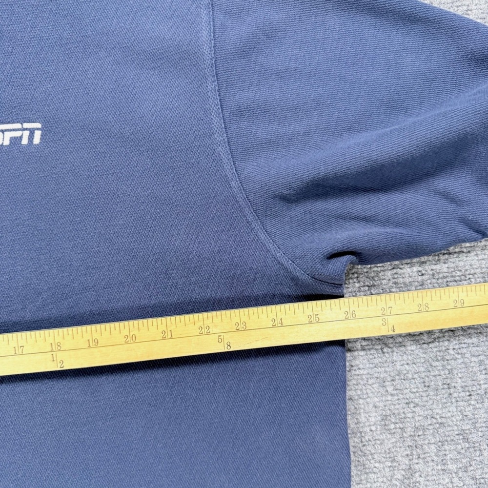 Vintage Nike Team ESPN Polo Shirt Men's XL Blue Embroidered Logo Cotton Blend - Picture 5 of 8